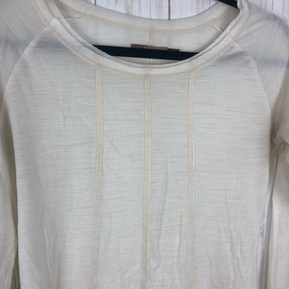 Prana off white cream long sleeve top - Picture 2 of 4